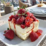 No-Bake Cheesecake met Verse Aardbeien