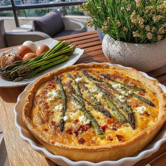 Pasen Quiche met Asperges en Feta
