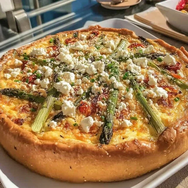 Pasen Quiche met Asperges en Feta