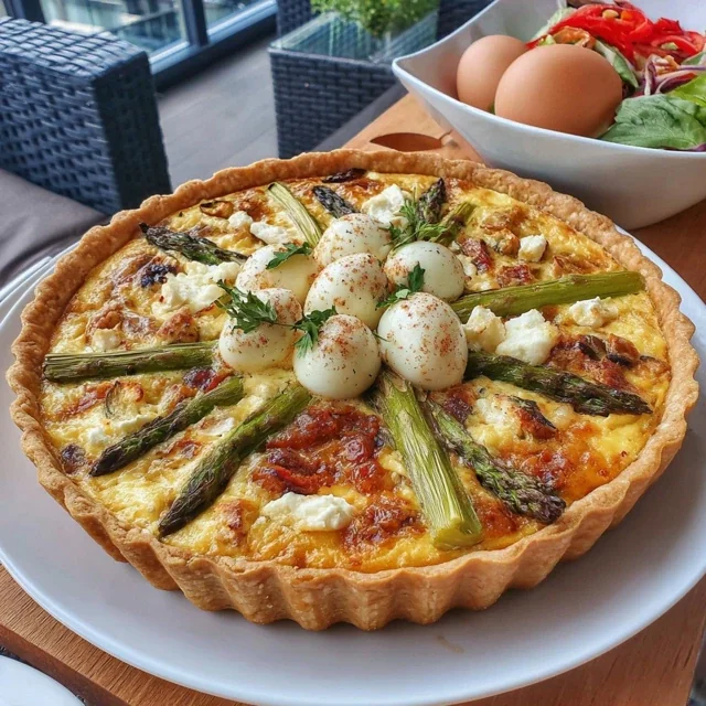 Pasen Quiche met Asperges en Feta