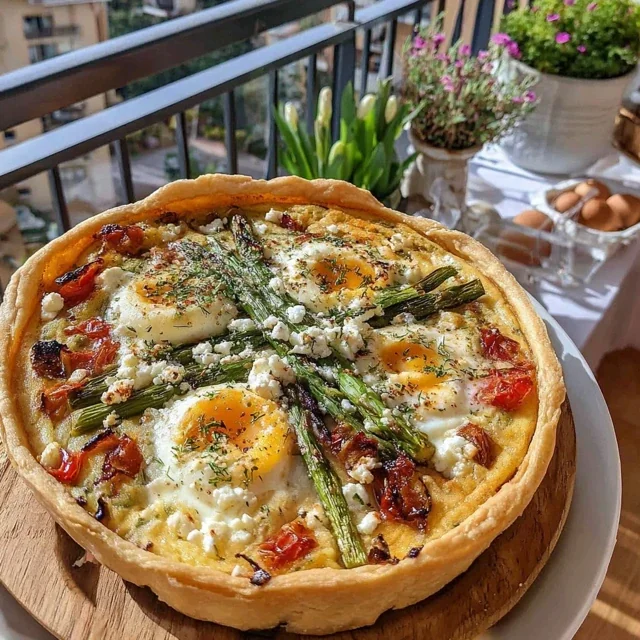 Pasen Quiche met Asperges en Feta