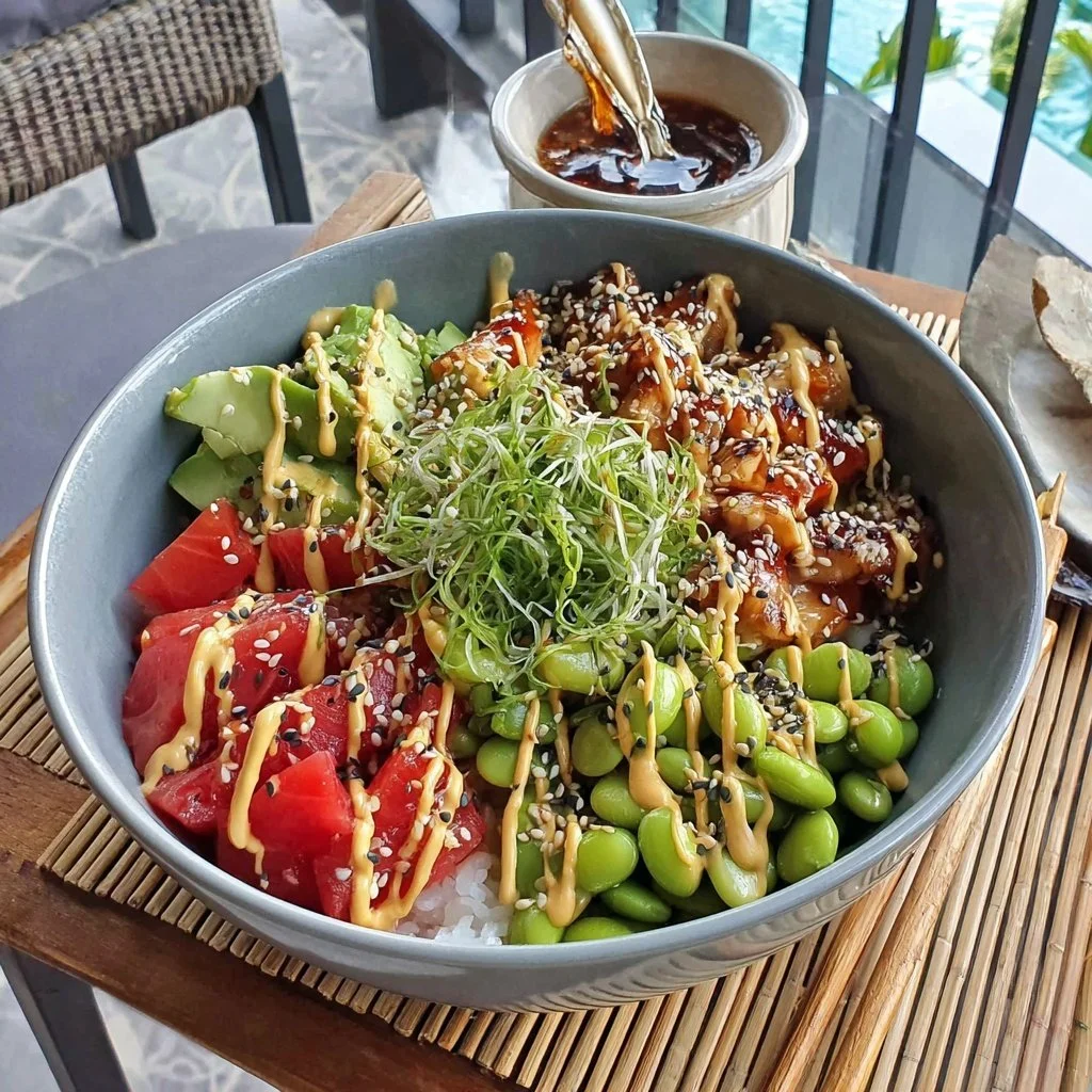 Teriyaki Kip Rice Bowl met Edamame