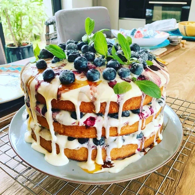 Citroen-blauwe bessen speculaas