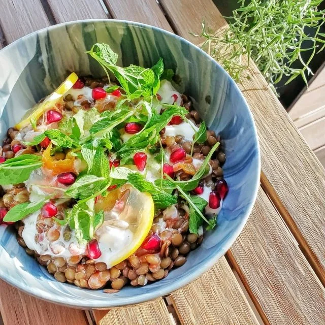 Verfrissende linzensalade met munt en granaatappel – Gezond en Lekker!